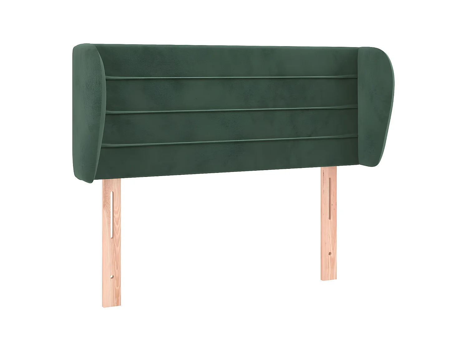 Tête de lit avec oreilles Vert foncé 93x23x78/88 cm Velours POI24224 BonneVie Meuble