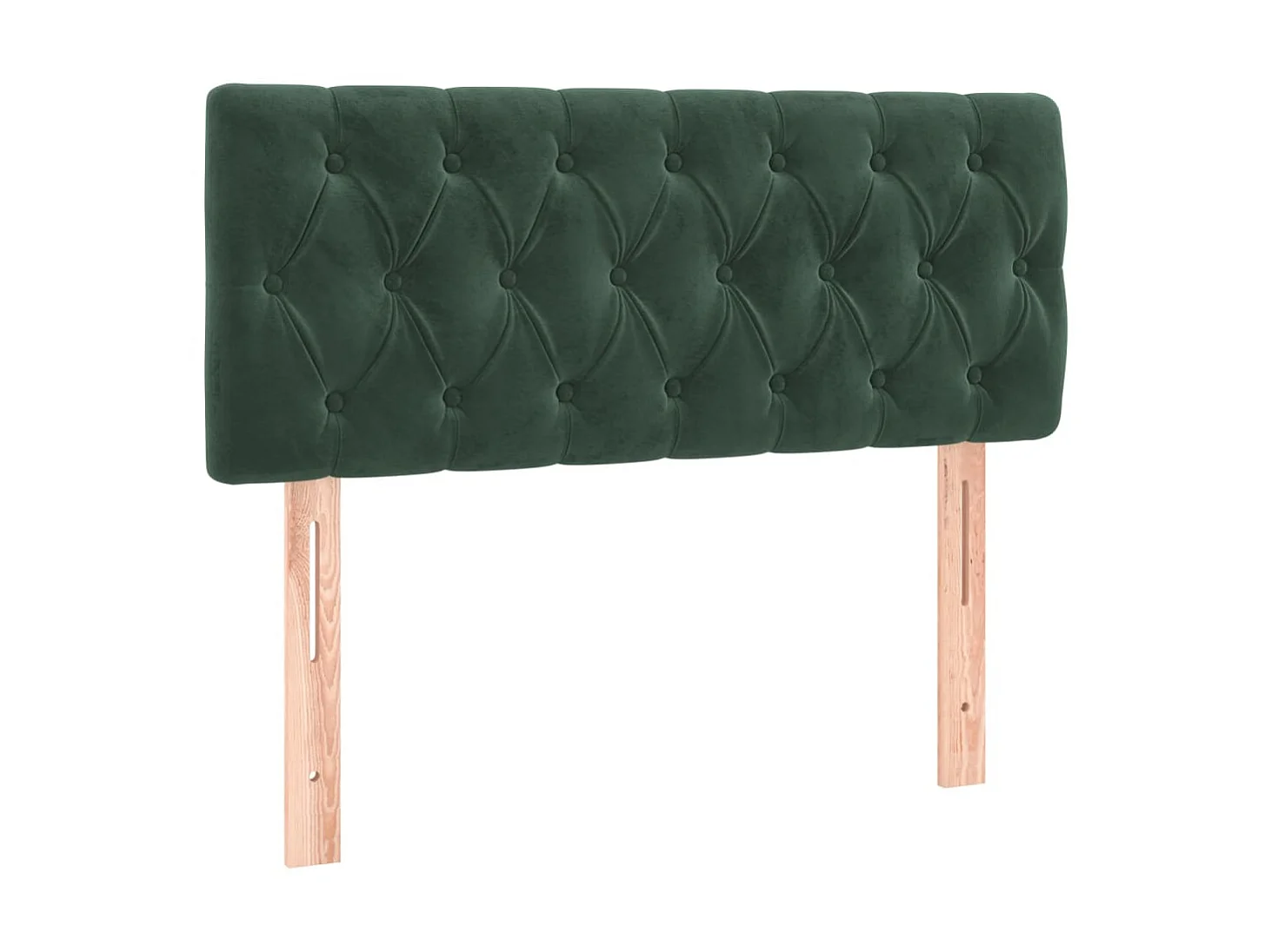 Testiera | Testata del letto a LED Verde Scuro 100x7x78/88 cm in Velluto