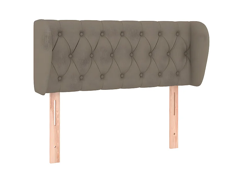 Cabecero de tela gris taupe 103x23x78/88 cm ES55822