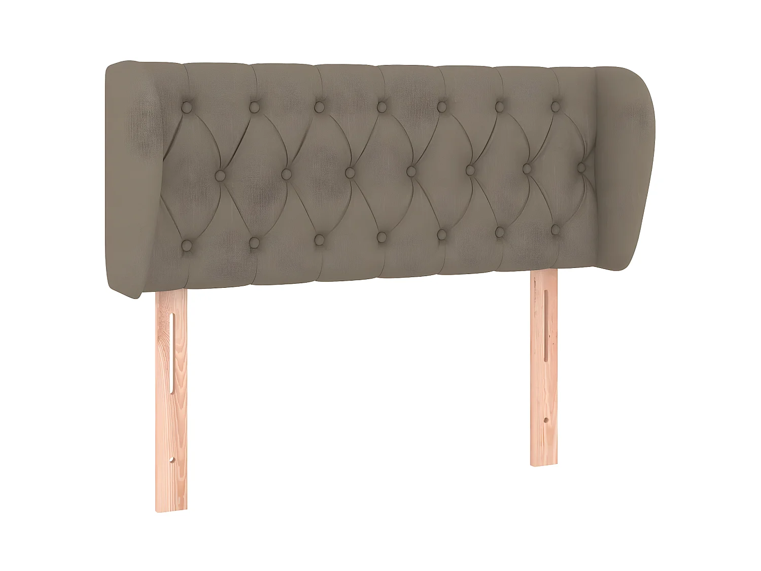 Cabecero de tela gris taupe 103x23x78/88 cm ES55822