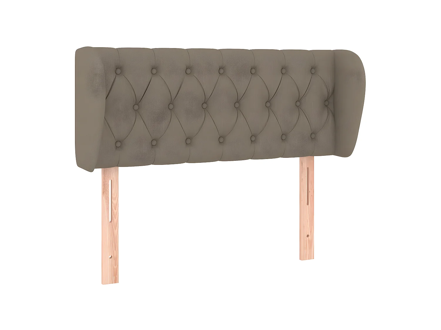 Tête de lit avec oreilles Taupe 103x23x78,88 cm Tissu PEWV82420 BonneVie Meuble