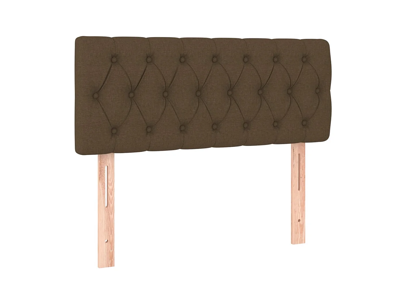 Testiera | Testata del letto Marrone Scuro 90 x 7 x 78/88 cm in Tessuto