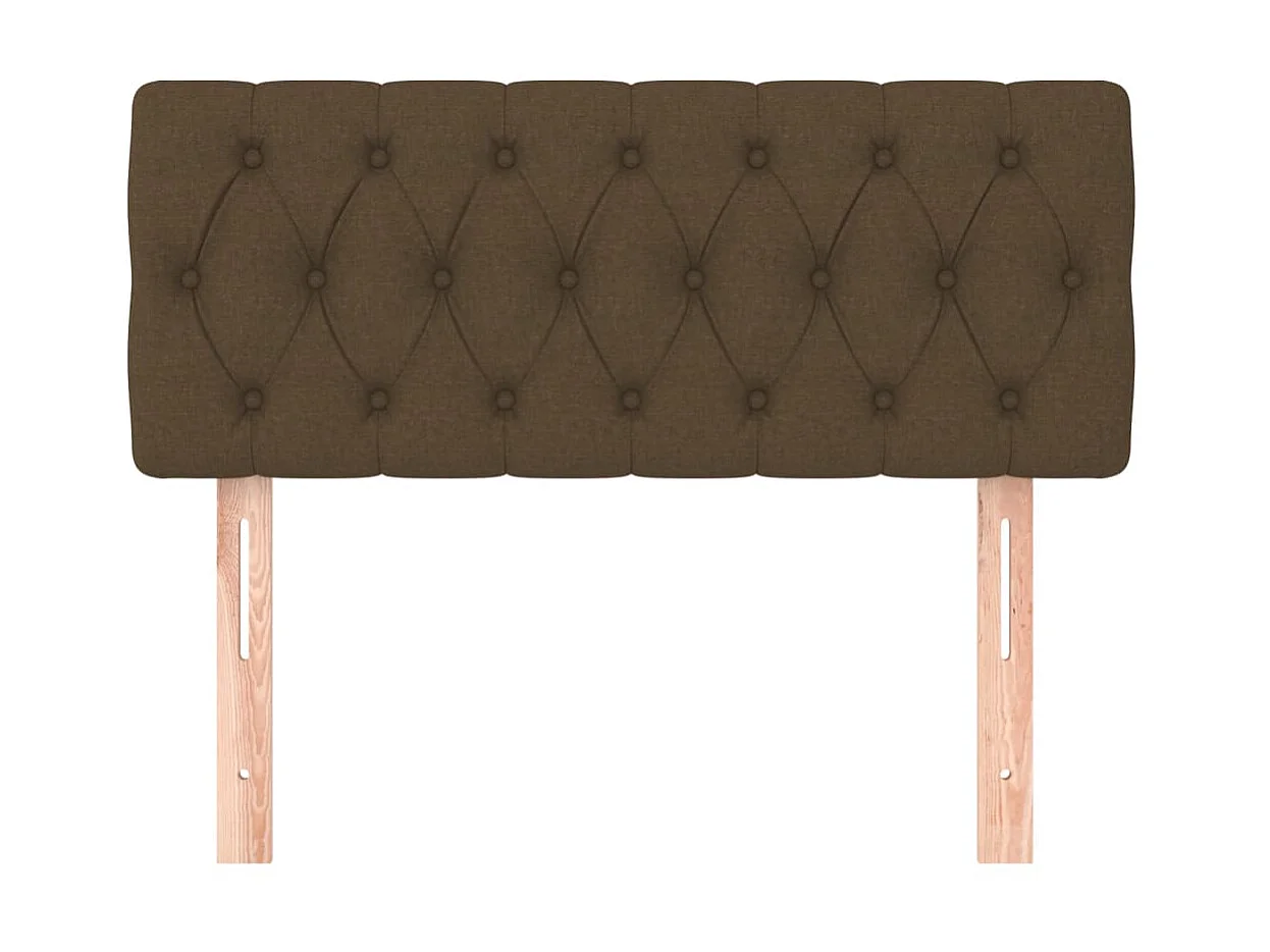 Tête de lit Marron Foncé 90x7x78/88 cm Tissu POI32302 BonneVie Meuble