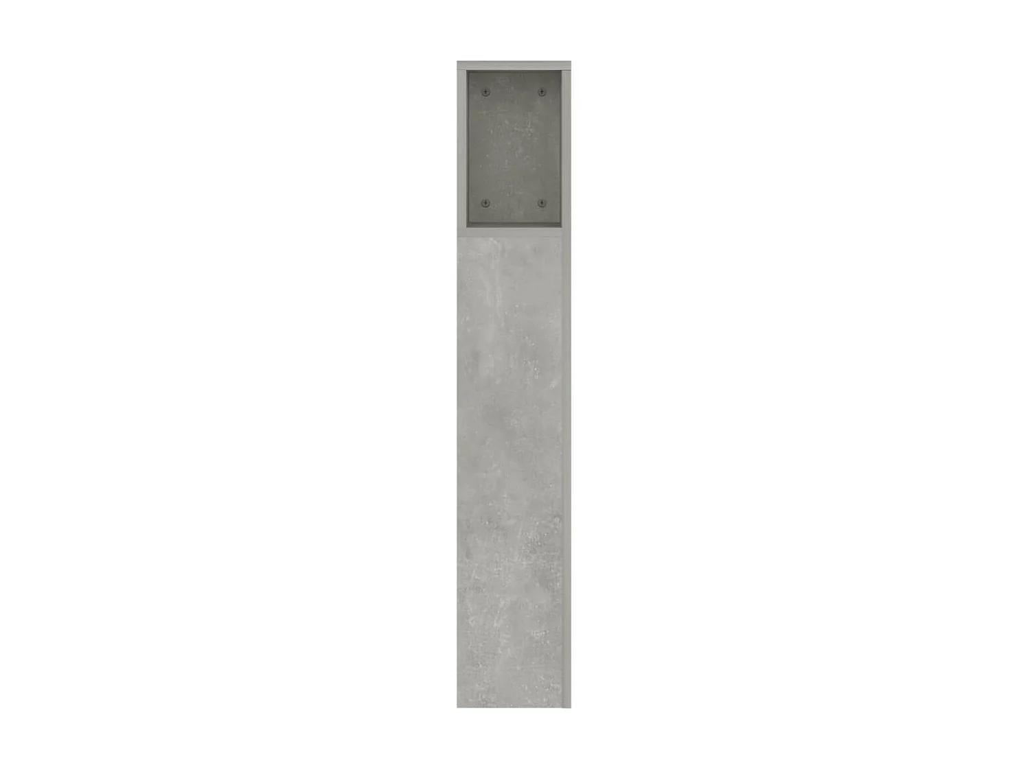 Armoire de tête de lit Gris béton 160x18,5x104,5 cm POI22270 BonneVie Meuble