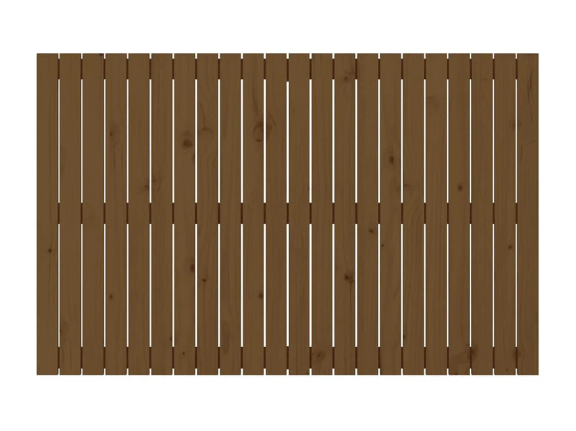 Cabeceira de parede 140x3x90 cm pinho maciço castanho-mel PT770310