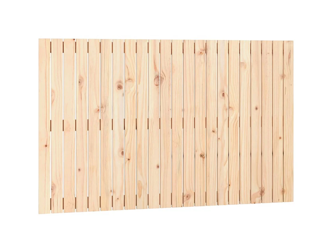 Tête de lit murale 140x3x90 cm Bois massif de pin POI25077 BonneVie Meuble