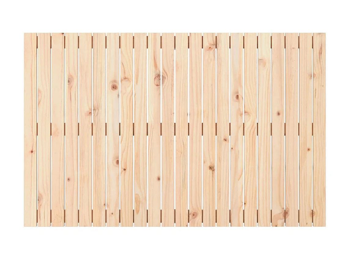 Tête de lit murale 140x3x90 cm Bois massif de pin POI25077 BonneVie Meuble