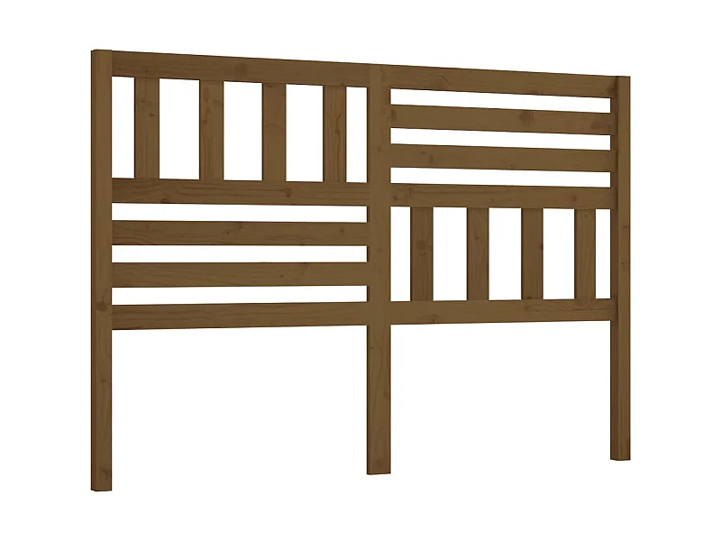 Cabeceira de cama 126x4x100 cm pinho maciço castanho mel PT641651
