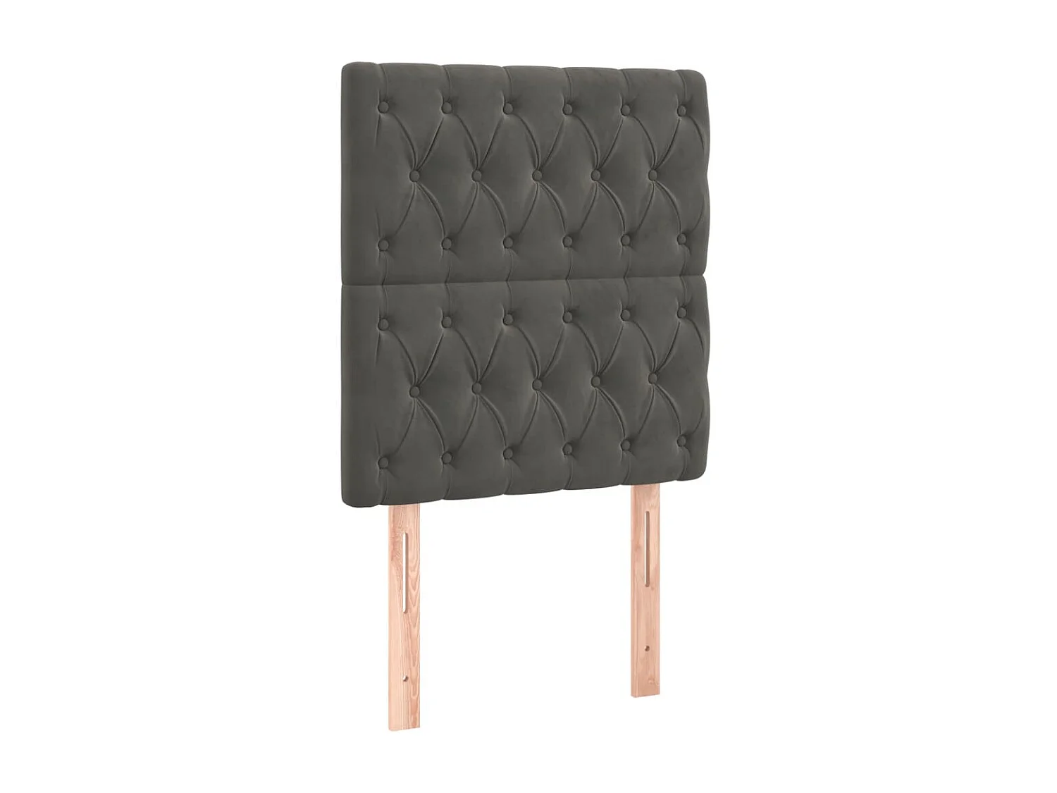Tête de lit à LED Gris foncé 80x7x118/128 cm Velours POI87817 BonneVie Meuble