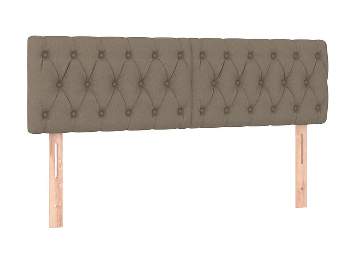 2er-set-Kopfteil,Bettkopfteile Taupe 72x7x78/88 cm Stoff -gkd333020