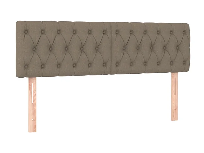 2er-set-Kopfteil,Bettkopfteile Taupe 72x7x78/88 cm Stoff -gkd333020