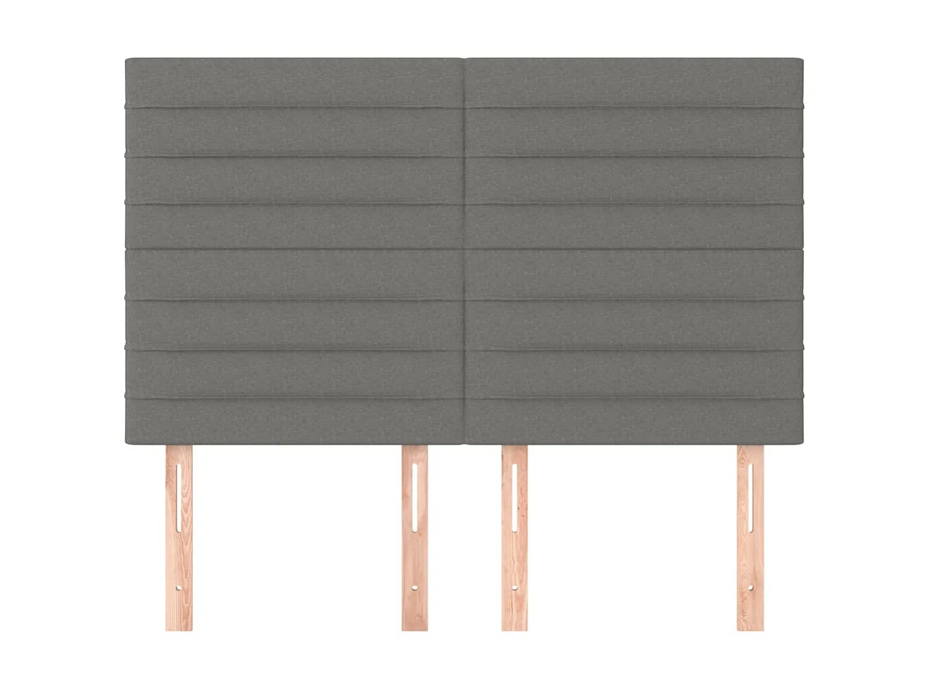 Kopfteil,Bettkopfteile 4 Stk. Dunkelgrau 72x5x78/88 cm Stoff -gkd424870