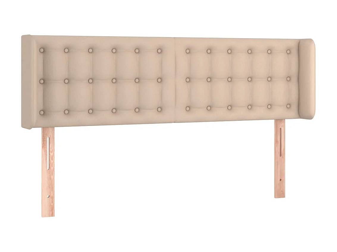 Tête de lit avec oreilles Cappuccino 147x16x78/88 cm Similicuir POI85686 BonneVie Meuble