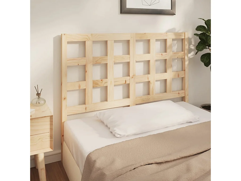 Testiera | Testata del letto per Letto 140,5x4x100 cm Legno Massello di Pino