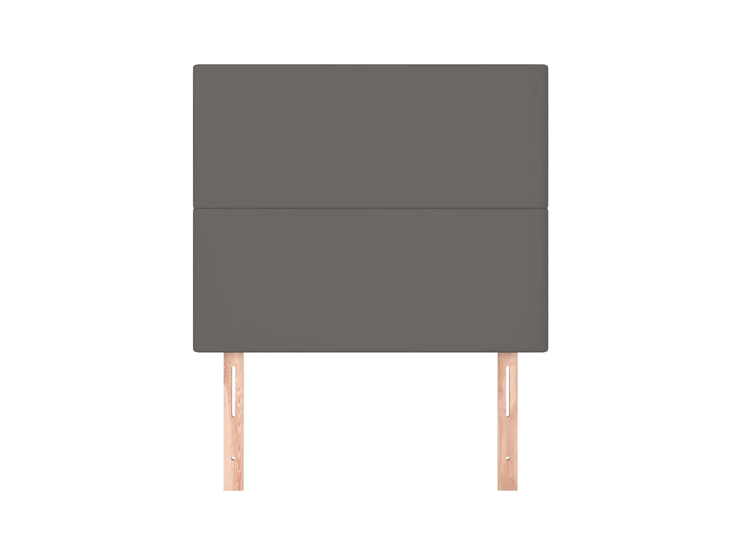 2er-set-Kopfteil,Bettkopfteile Grau 90x5x78/88 cm Kunstleder -gkd449035