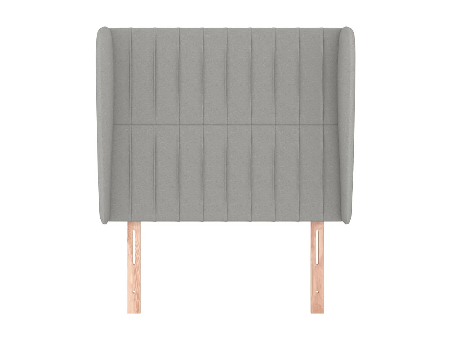 Tête de lit avec oreilles Gris clair 93x23x118/128 cm Tissu POI58379 BonneVie Meuble