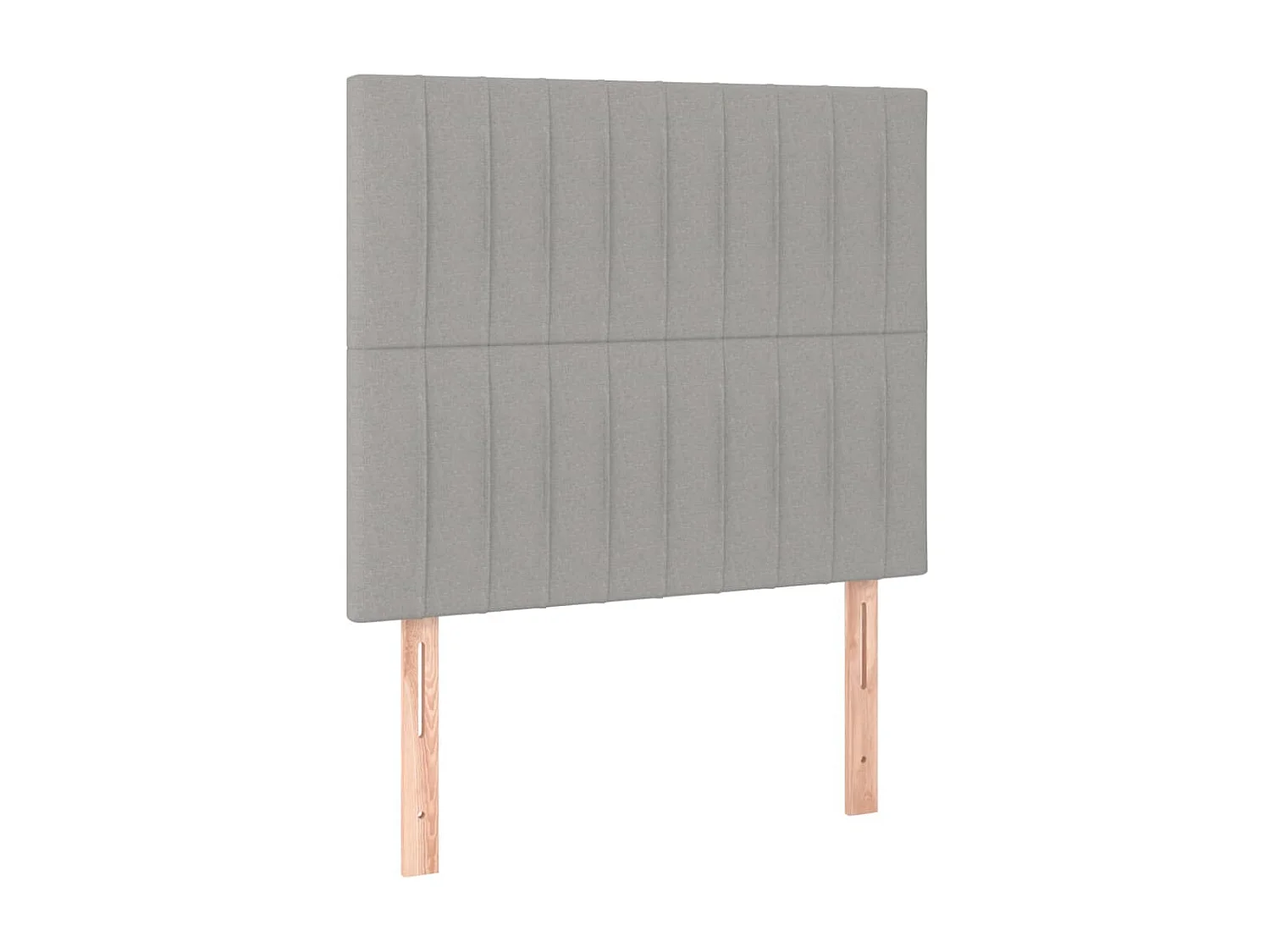 LED Kopfteil,Bettkopfteil Hellgrau 100x5x118/128 cm Stoff -gkd337527