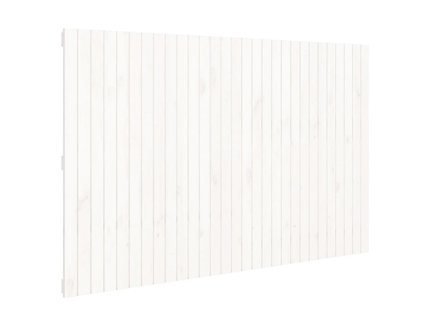Cabecero de cama de pared madera maciza pino blanco 185x3x110cm ES42448