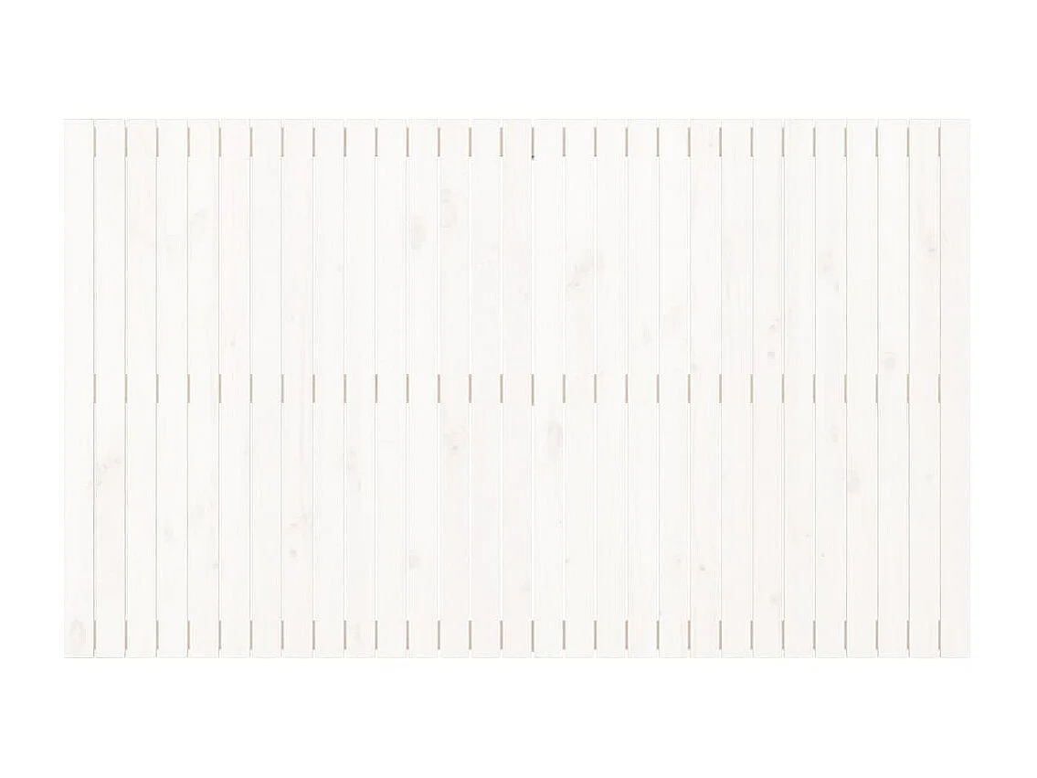 Tête de lit murale Blanc 185x3x110 cm Bois massif de pin POI73539 BonneVie Meuble