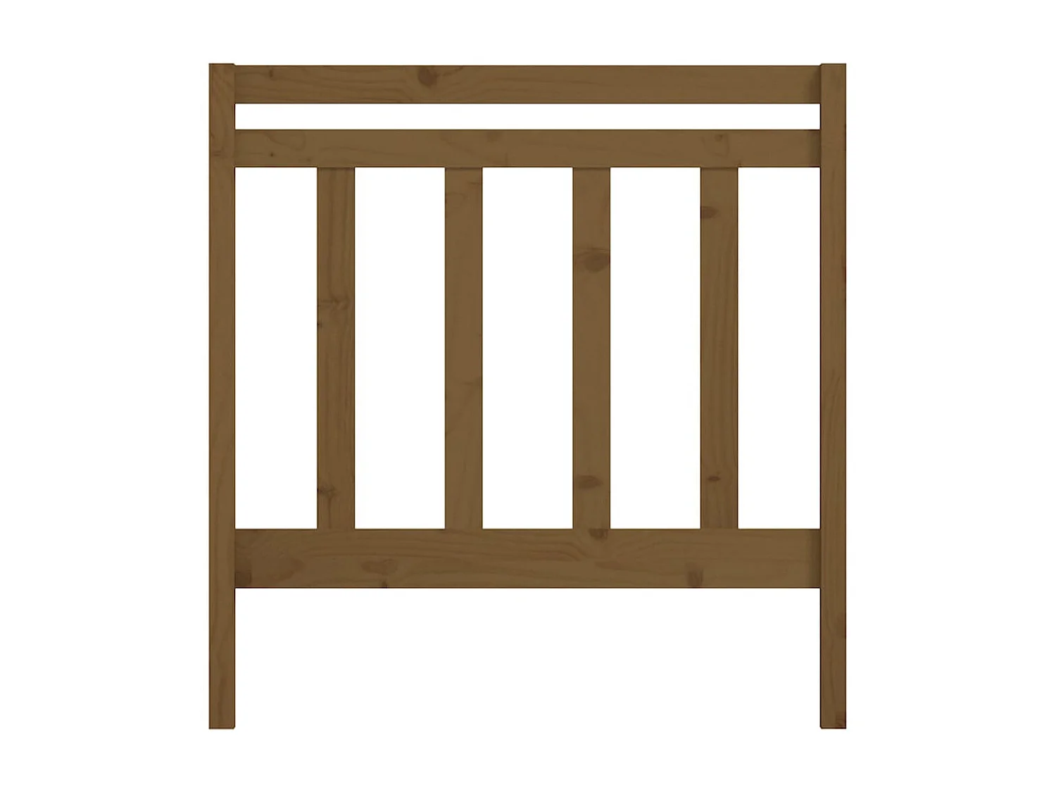 Tête de lit Marron miel 106x4x100 cm Bois massif de pin POI95033 BonneVie Meuble