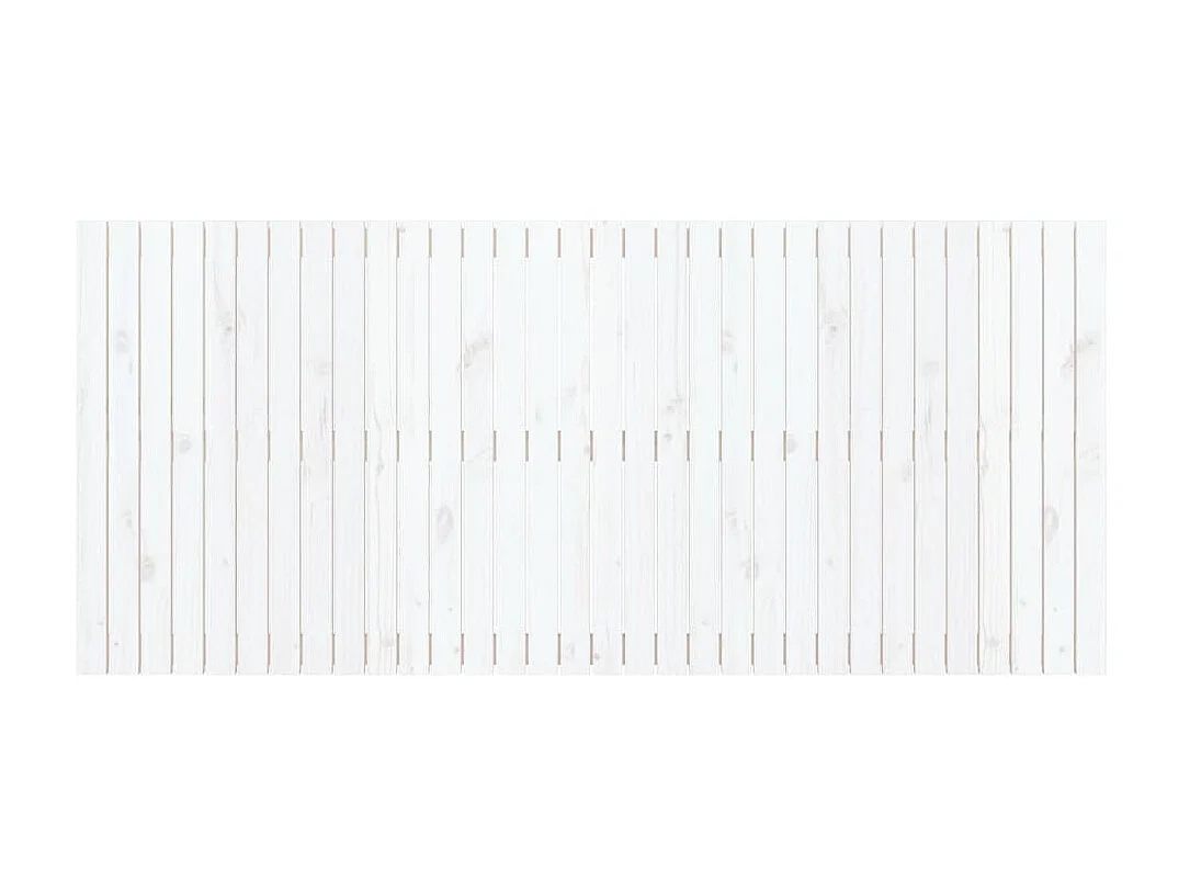Wandhoofdbord 204x3x90 cm massief grenenhout wit NL193925