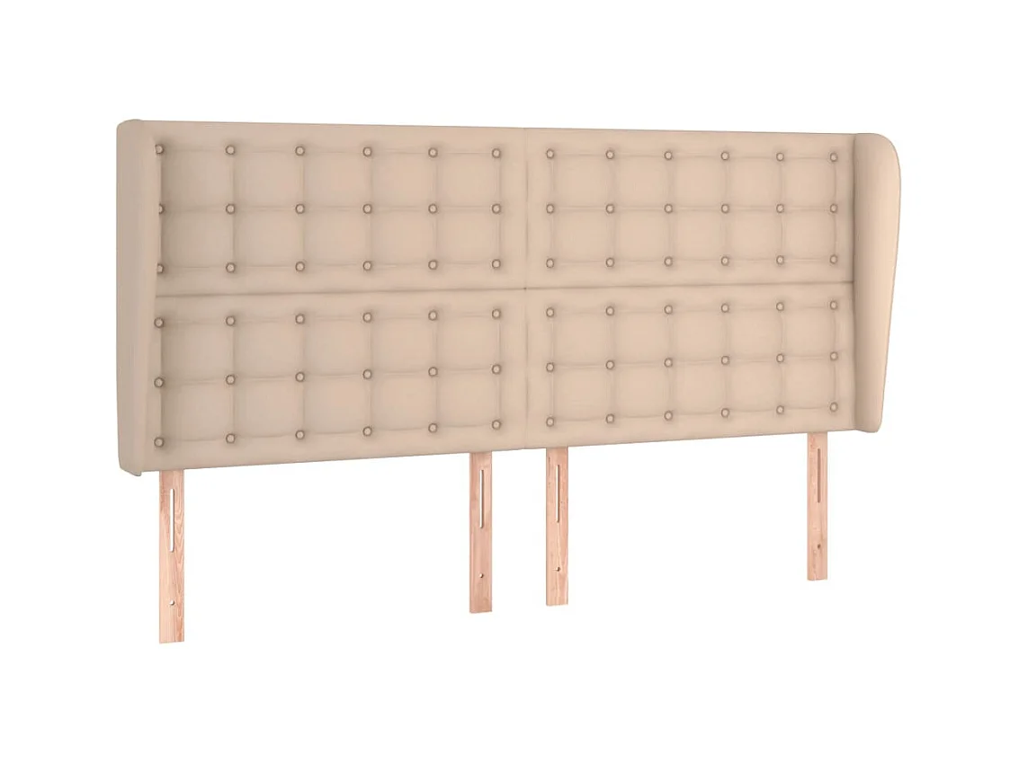 Tête de lit avec oreilles Cappuccino 163x23x118/128 cm POI28769 BonneVie Meuble