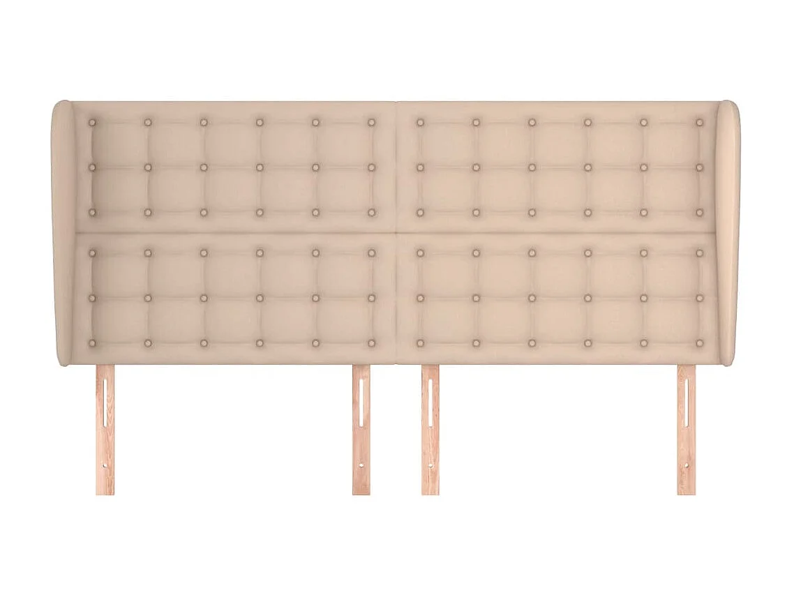 Testiera ad Orecchio Cappuccino 163x23x118/128 cm in Similpelle CFW720868