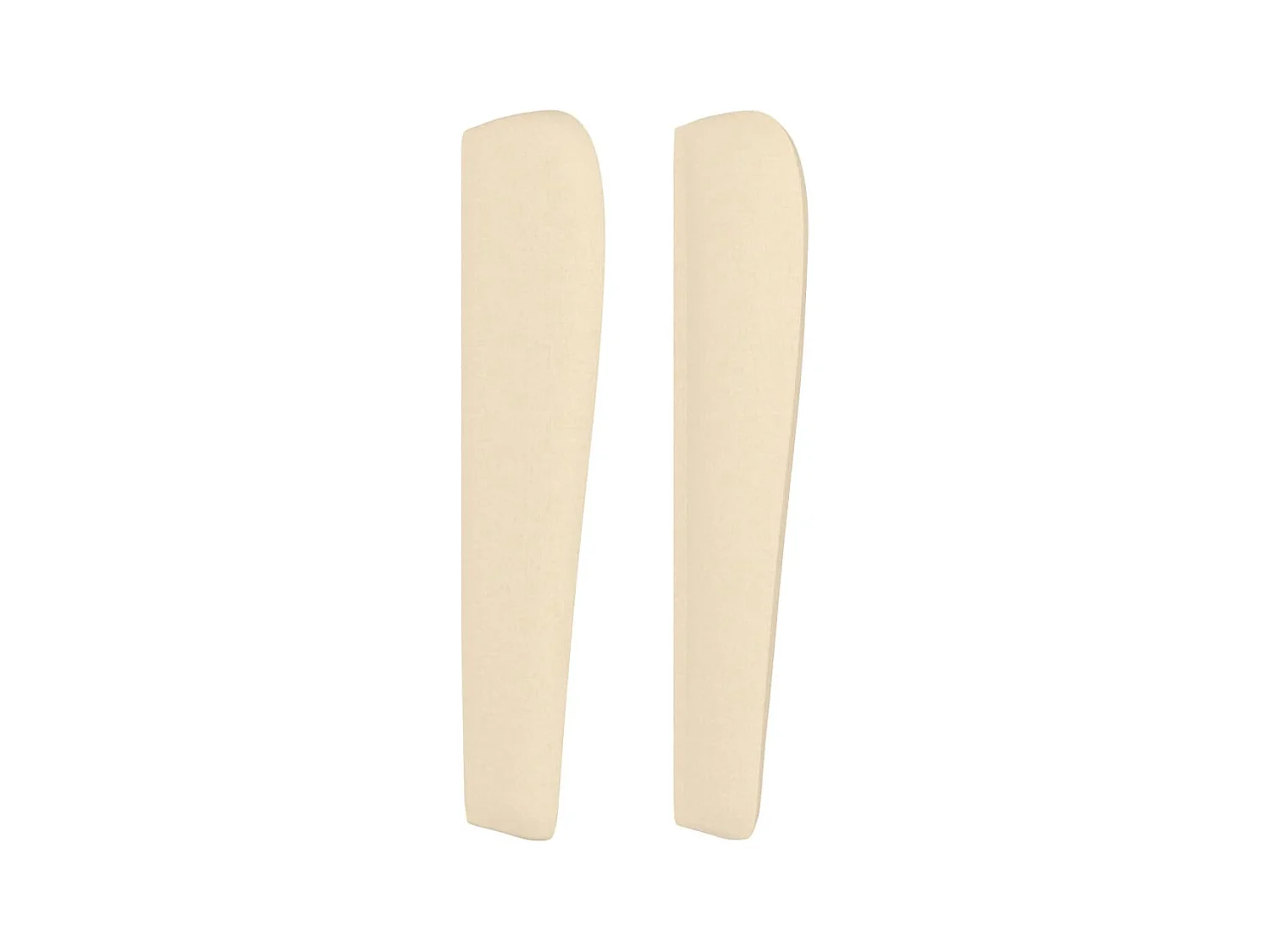 Kopfteil,Bettkopfteil mit Ohren Creme 203x23x118/128 cm Stoff -gkd194292