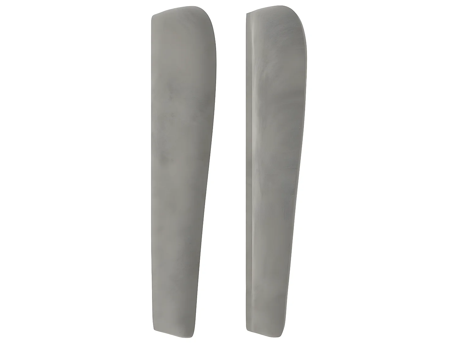 Tête de lit avec oreilles Gris clair 147x23x118/128 cm Velours POI56639 BonneVie Meuble