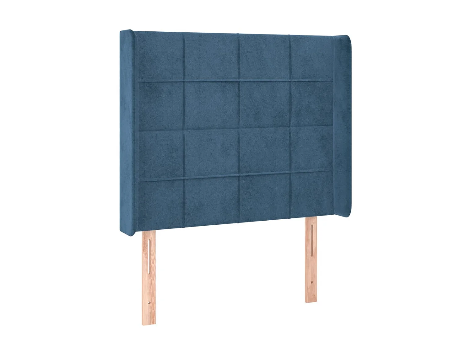 Kopfteil,Bettkopfteil mit Ohren Dunkelblau 93x16x118/128 cm Samt -gkd749529