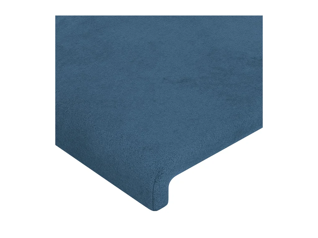 Kopfteil,Bettkopfteil mit Ohren Dunkelblau 93x16x118/128 cm Samt -gkd334829