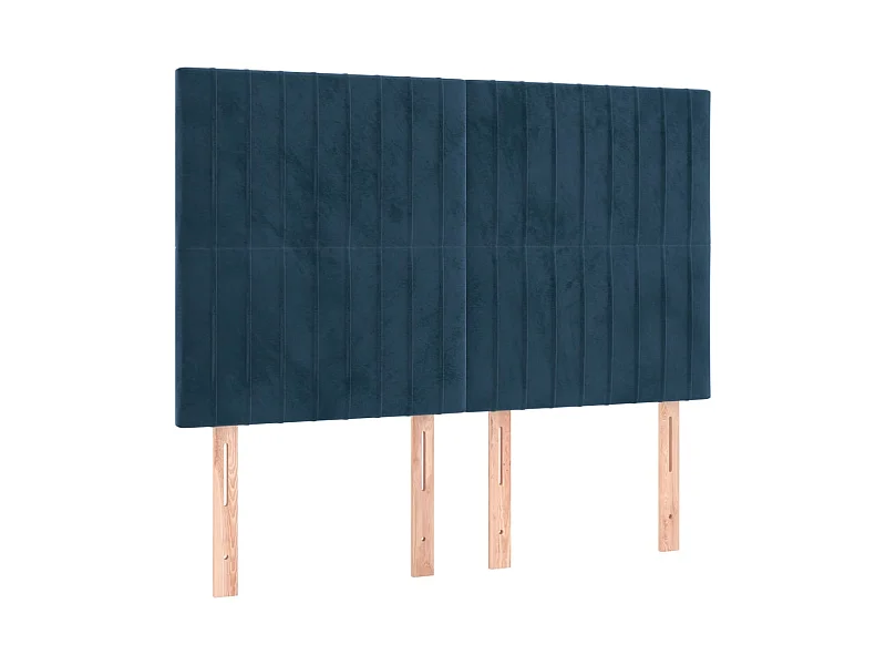 Kopfteil,Bettkopfteile 4 Stk. Dunkelblau 72x5x78/88 cm Samt -gkd334985