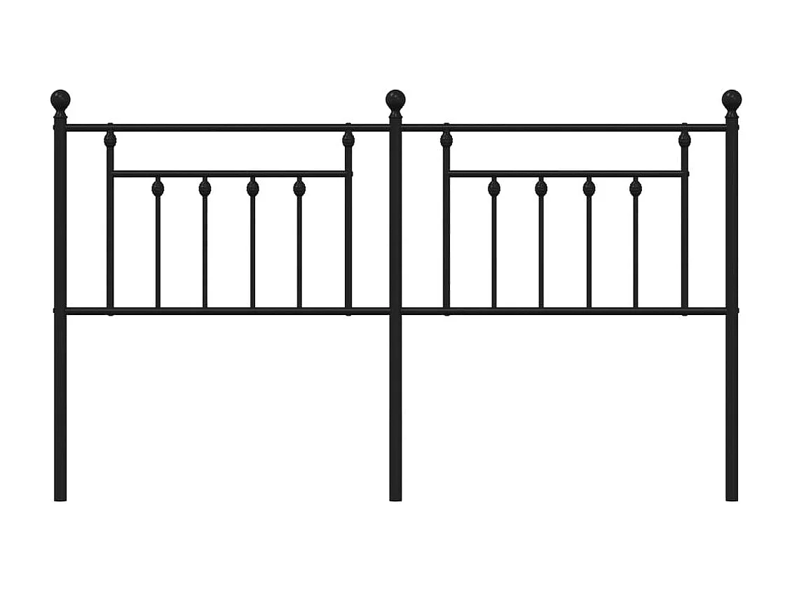 Testiera | Testata del letto in Metallo Nero 180 cm