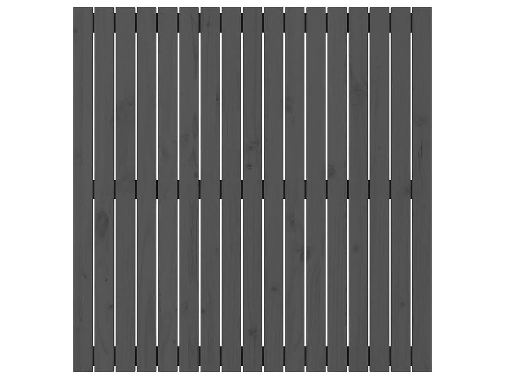 Tête de lit murale Gris 108x3x110 cm Bois massif de pin POI62849 BonneVie Meuble