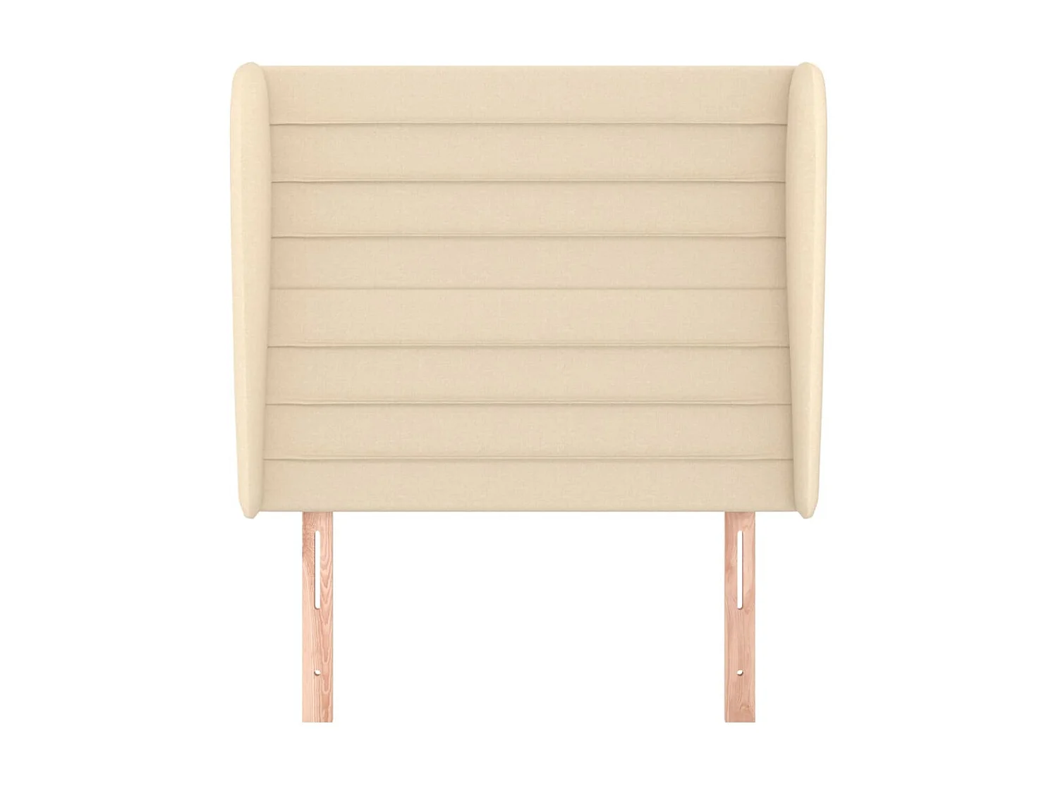 Kopfteil,Bettkopfteil mit Ohren Creme 103x23x118/128 cm Stoff -gkd624806