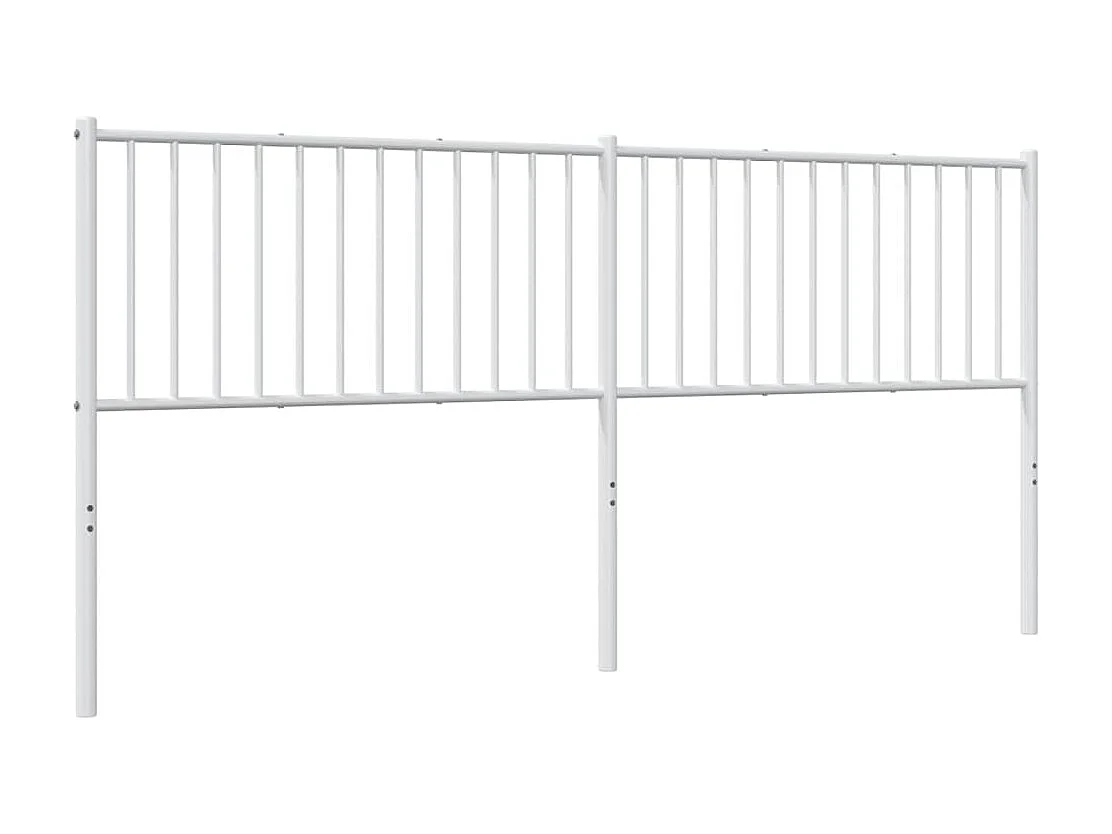 Cabeceira de cama 193 cm metal branco PT192488