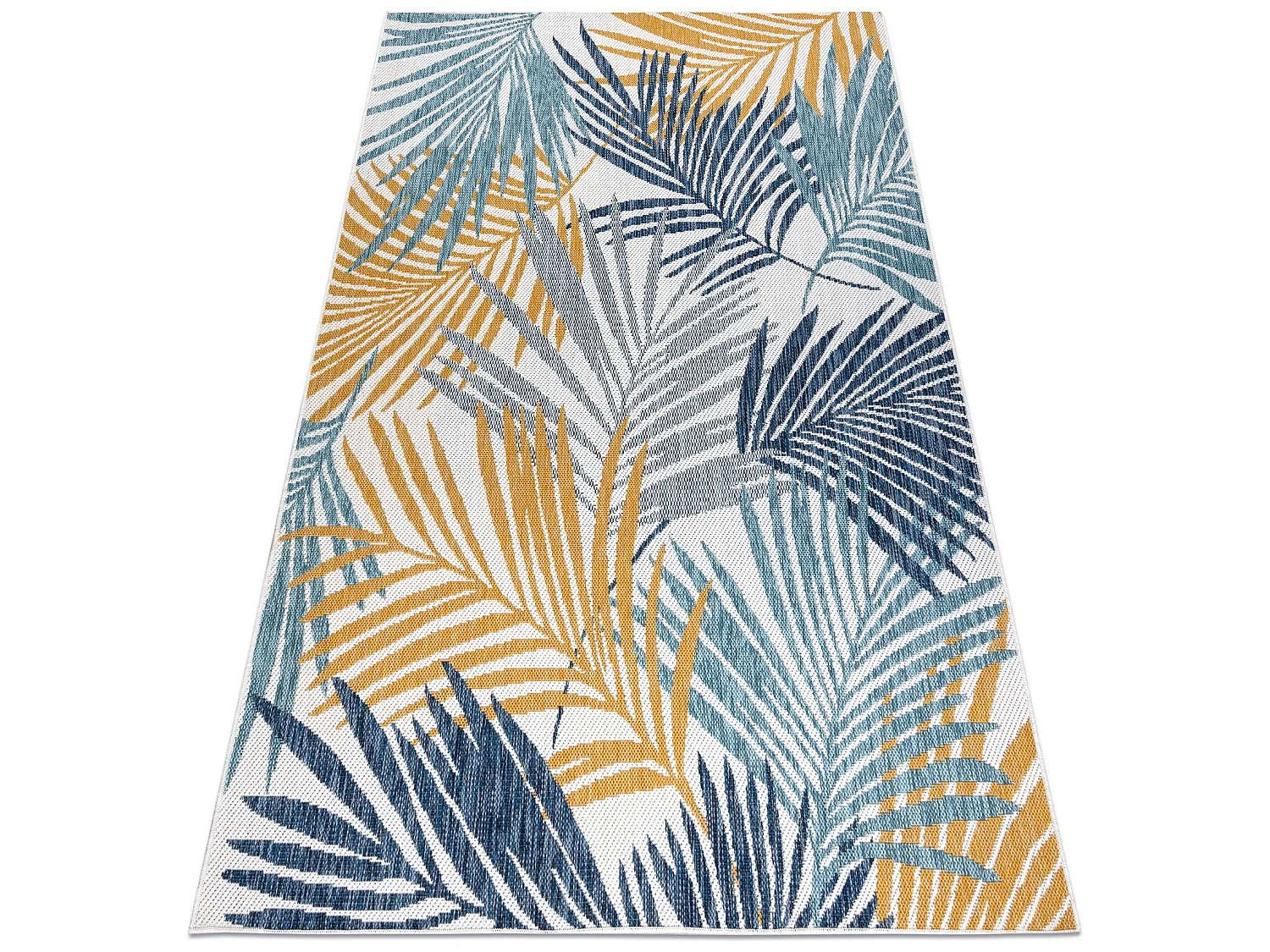 Sisal tapjt SISAL COOPER Bladje Palm, Tropisch 22258 ecru / paarskleur 180x270 cm