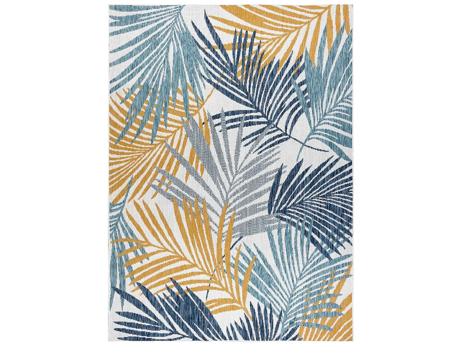 Sisal tapjt SISAL COOPER Bladje Palm, Tropisch 22258 ecru / paarskleur 180x270 cm