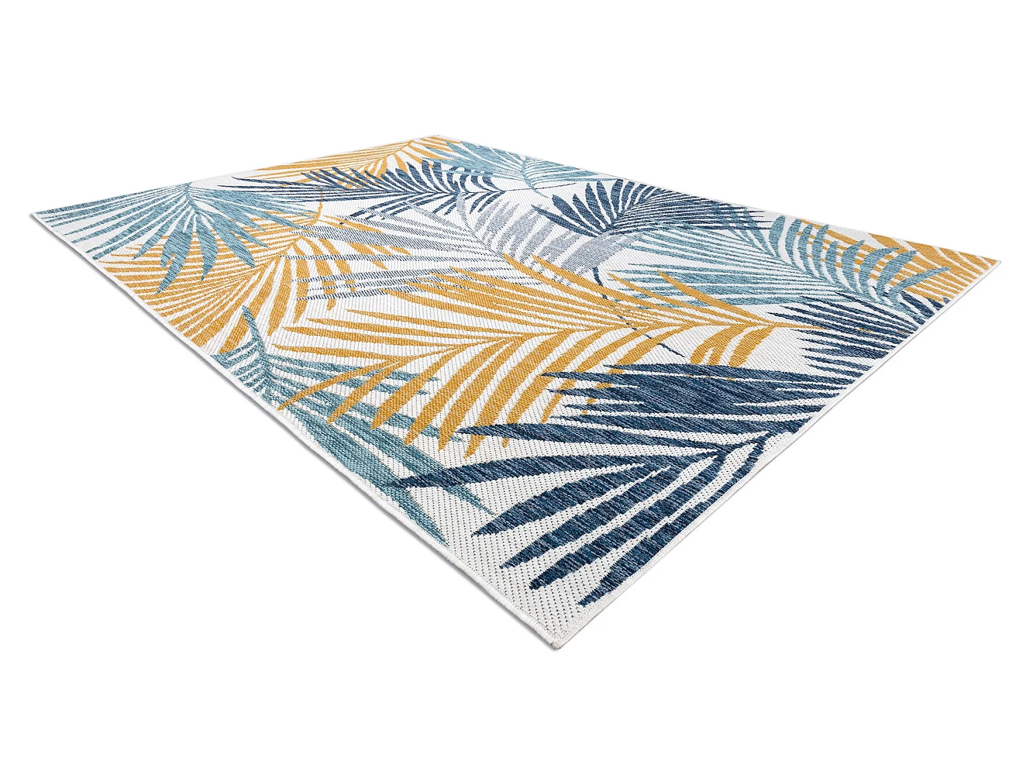 Sisal tapjt SISAL COOPER Bladje Palm, Tropisch 22258 ecru / paarskleur 180x270 cm