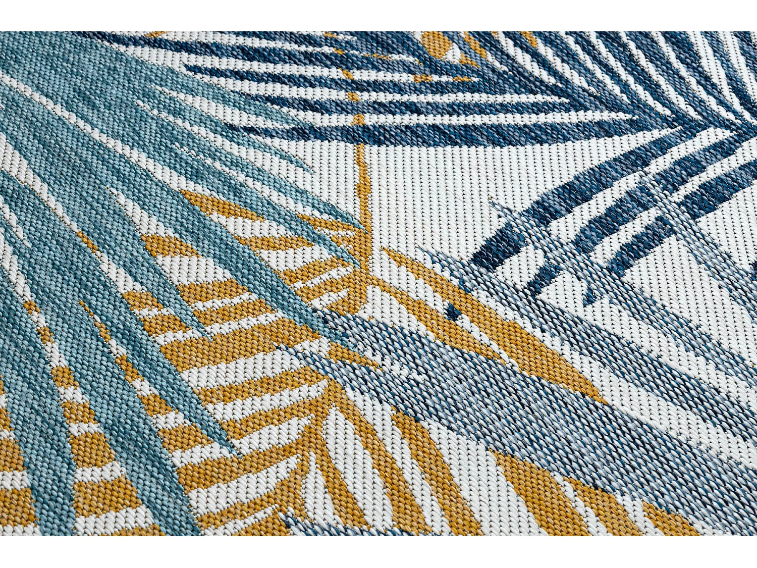 Sisal tapjt SISAL COOPER Bladje Palm, Tropisch 22258 ecru / paarskleur 180x270 cm