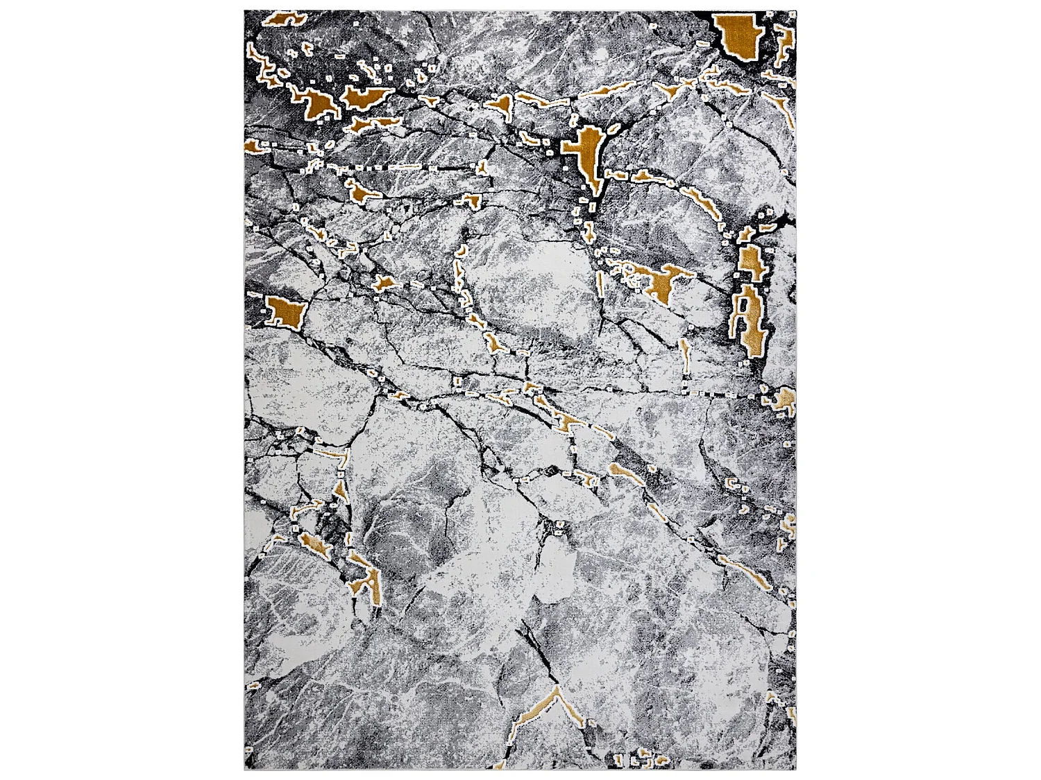 Tapis GLOSS moderne  528A 58 Marbre, calcul, élégant, glamour Ivoire 160x220 cm