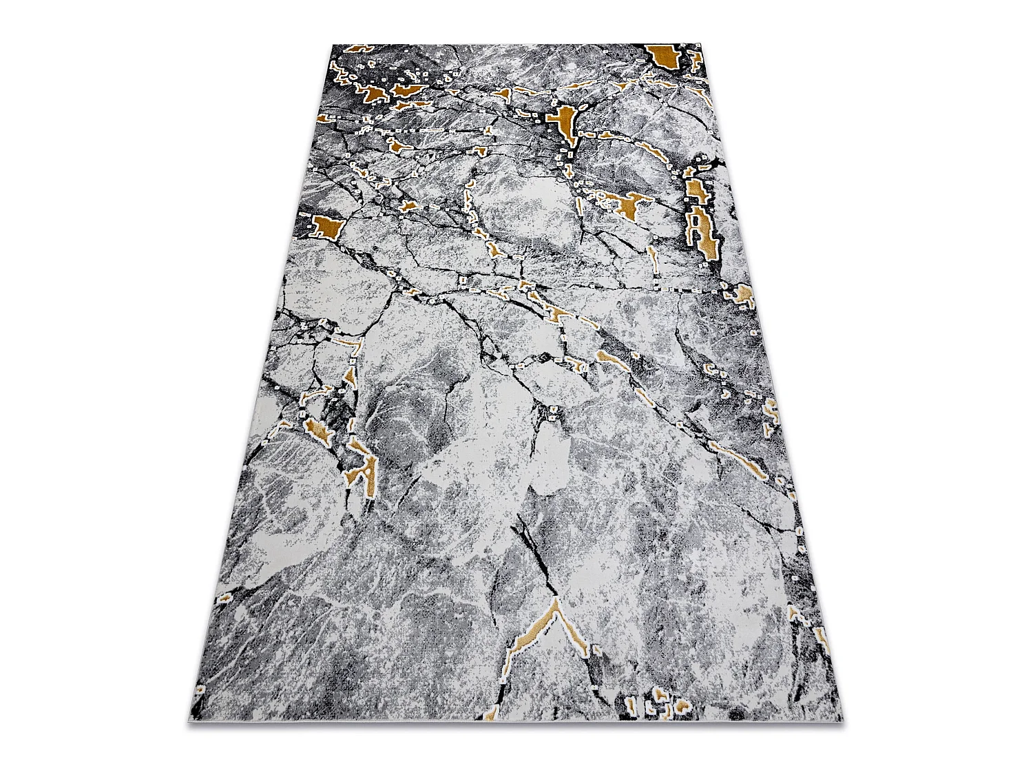 Tapijt GLOSS modern 528A 58 marmeren , steen, stijlvol, glamour ivoor  160x220 cm