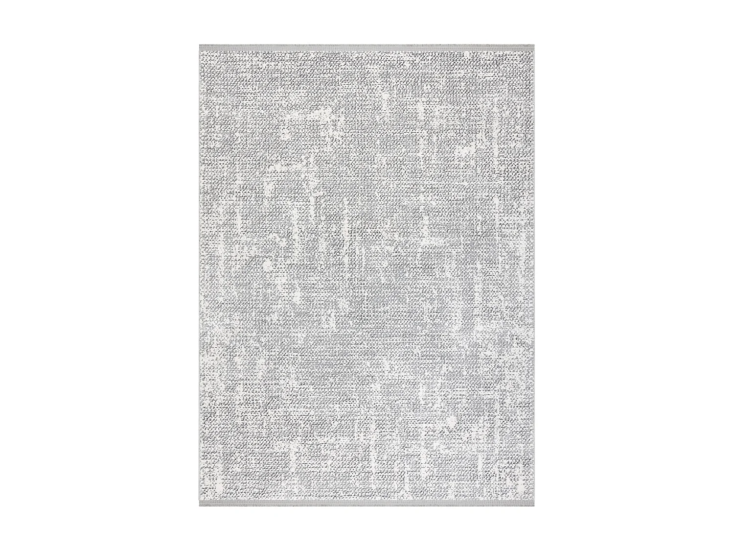 Modern Teppich TULS strukturell, Franse 51325 Melange elfenbein / grau 280x370 cm