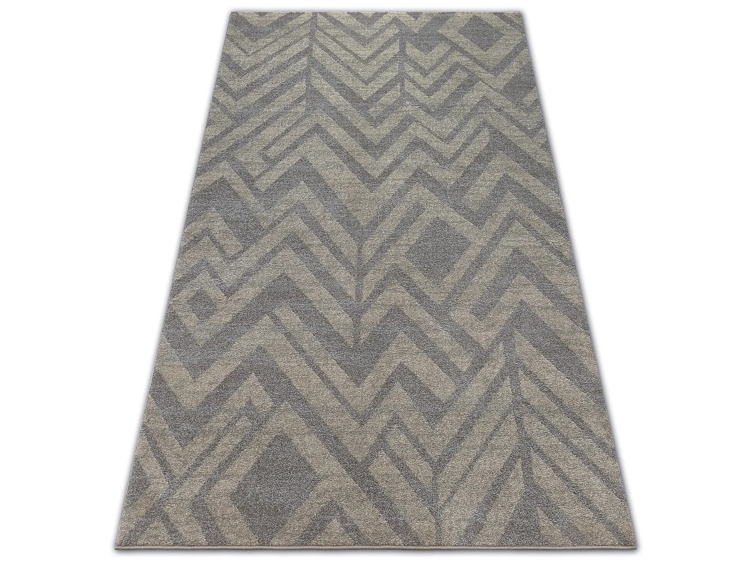 Tapis SOFT 8028 ETNO CHEVRON marron / beige 160x220 cm