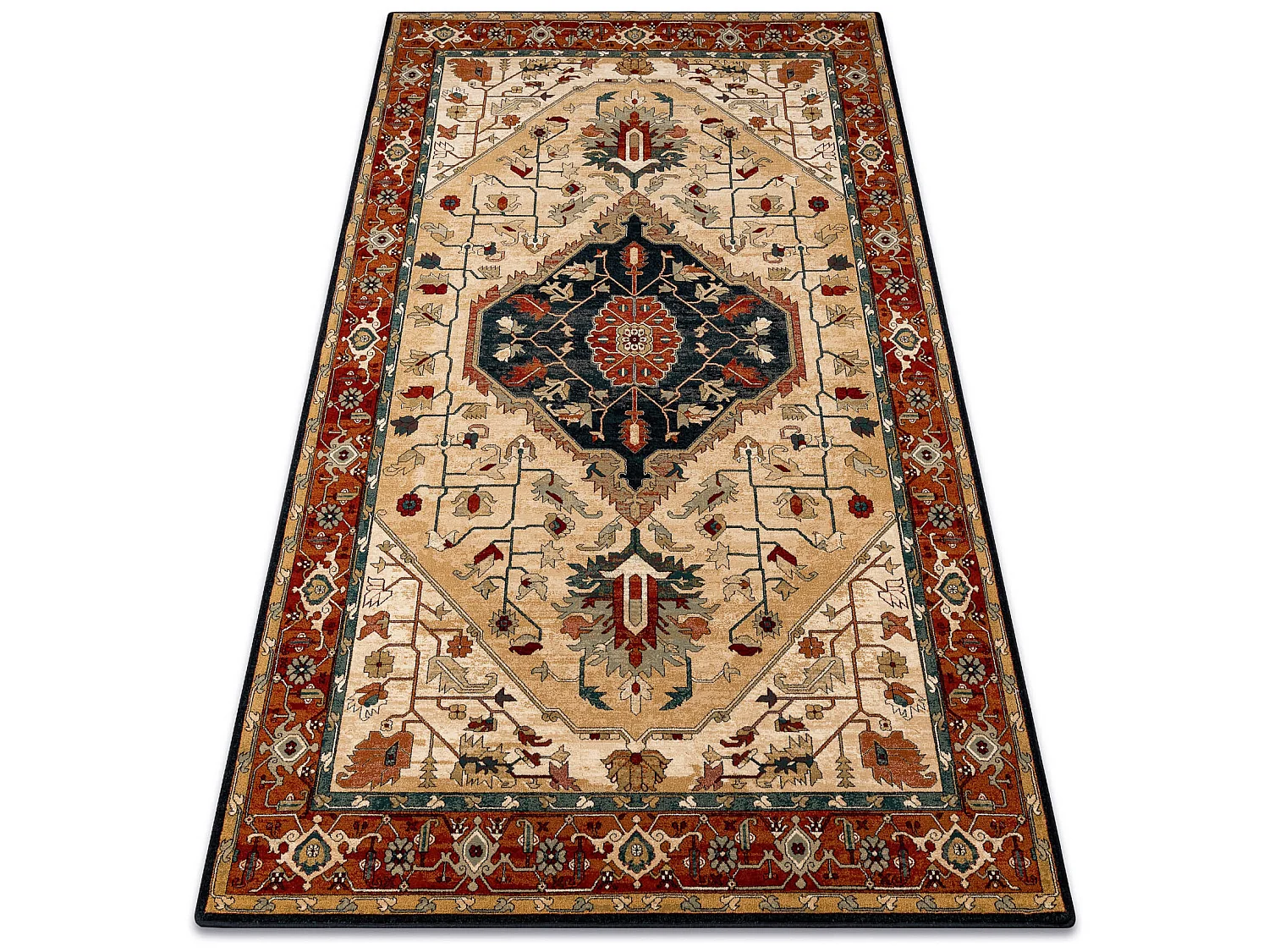 Tapis en laine POLONIA SERAPI rubis clair 235x350 cm