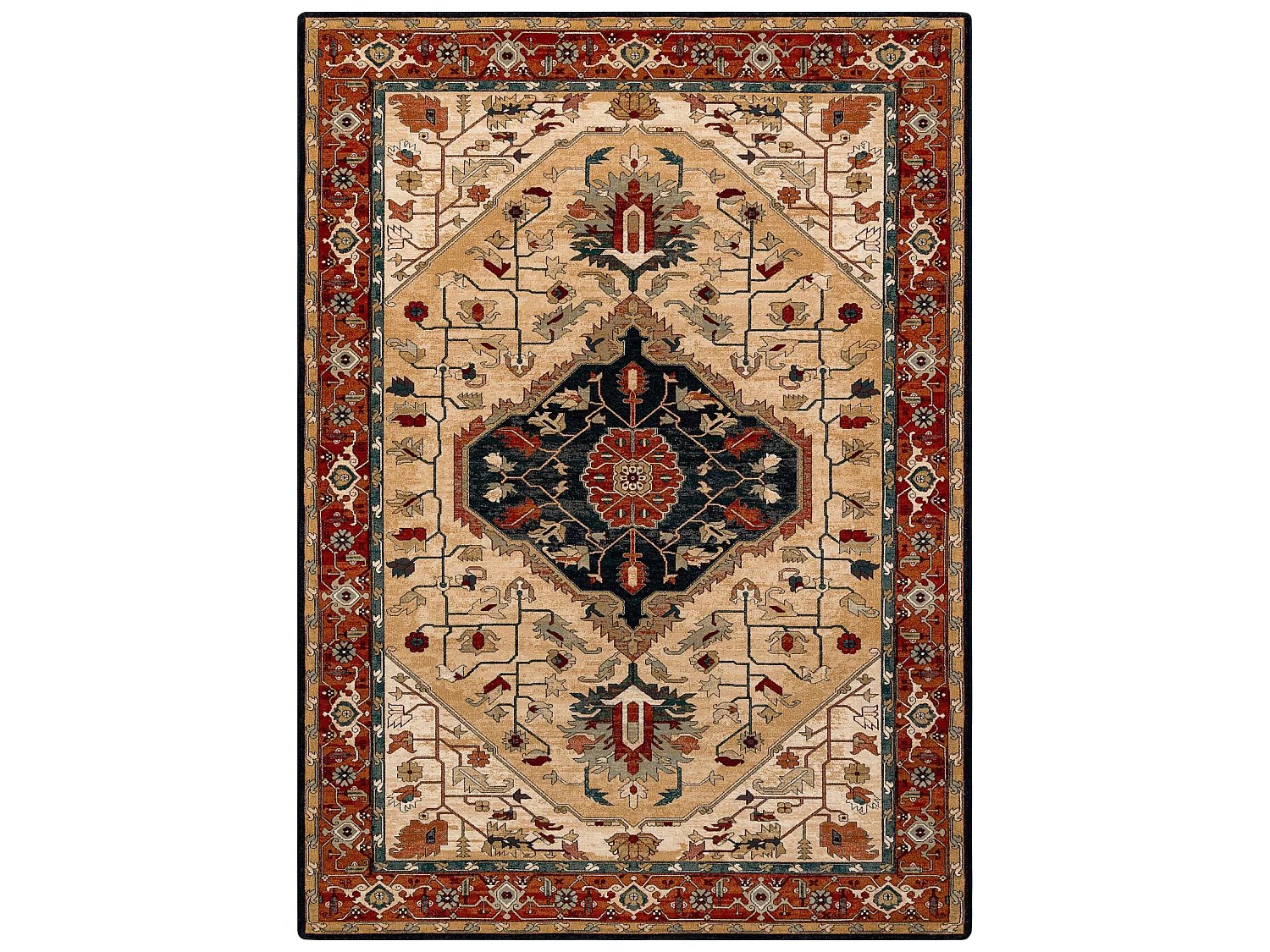 Tapis en laine POLONIA SERAPI rubis clair 235x350 cm