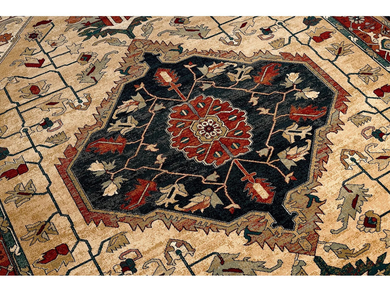 Tapis en laine POLONIA SERAPI rubis clair 235x350 cm