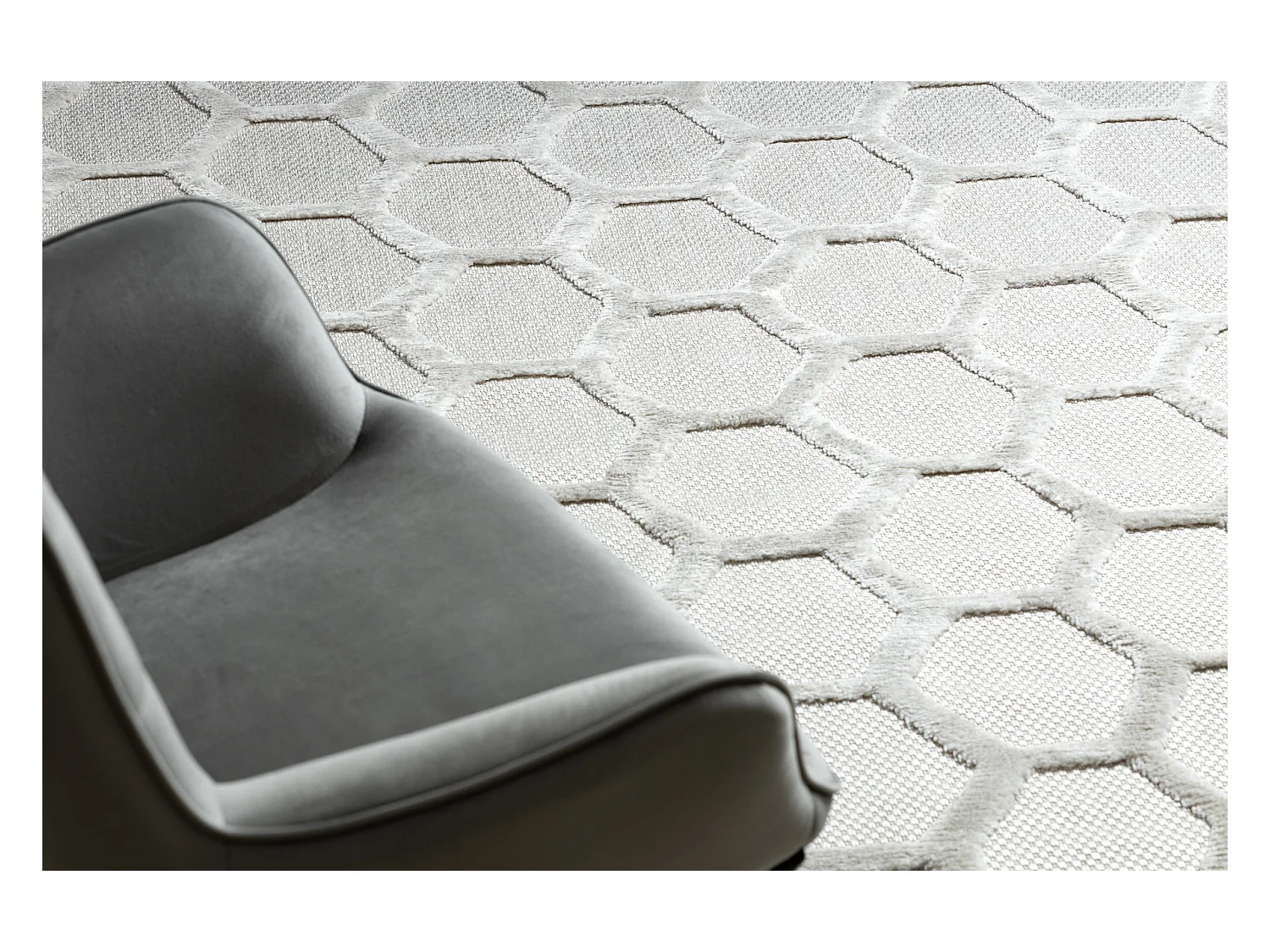 Tapijt SANTO SISAL 58391 honingraat beige 160x220 cm