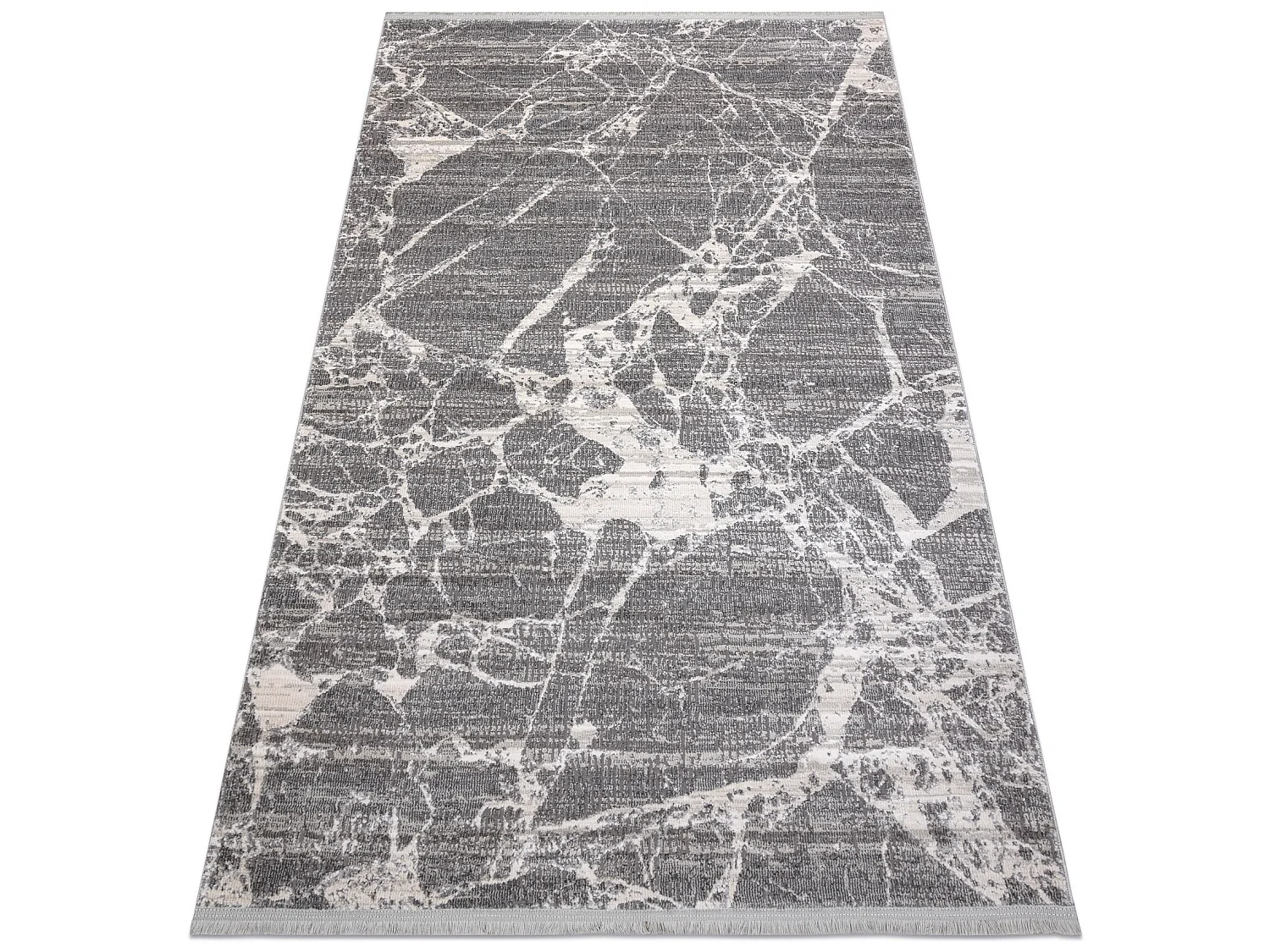 Tapijt REBEC modern rand 51186B marmeren , - twee poolhoogte , crème  280x370 cm