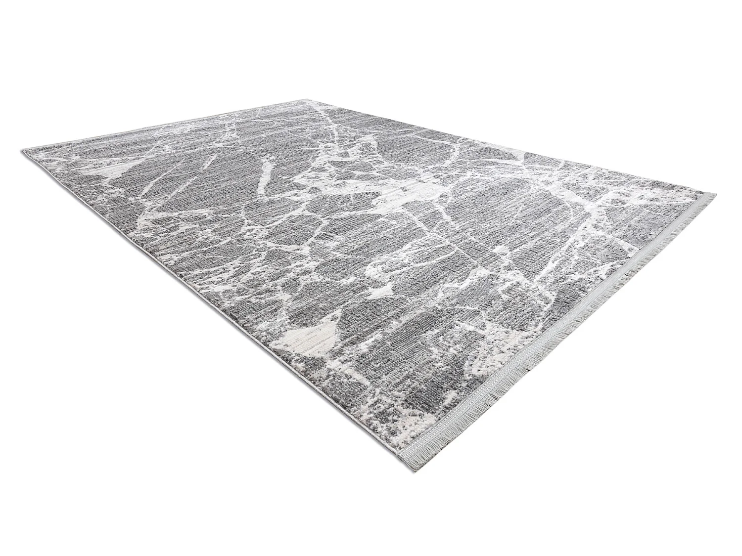 Tapijt REBEC modern rand 51186B marmeren , - twee poolhoogte , crème  280x370 cm